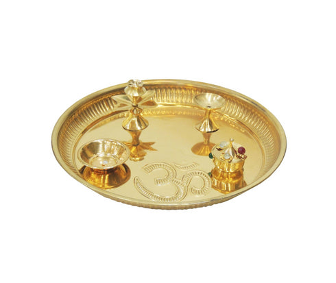 Brass Pooja Thali 0.23kg